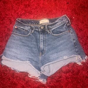 Abercrombie Curve Love Cutoff Shorts, 26” waist.